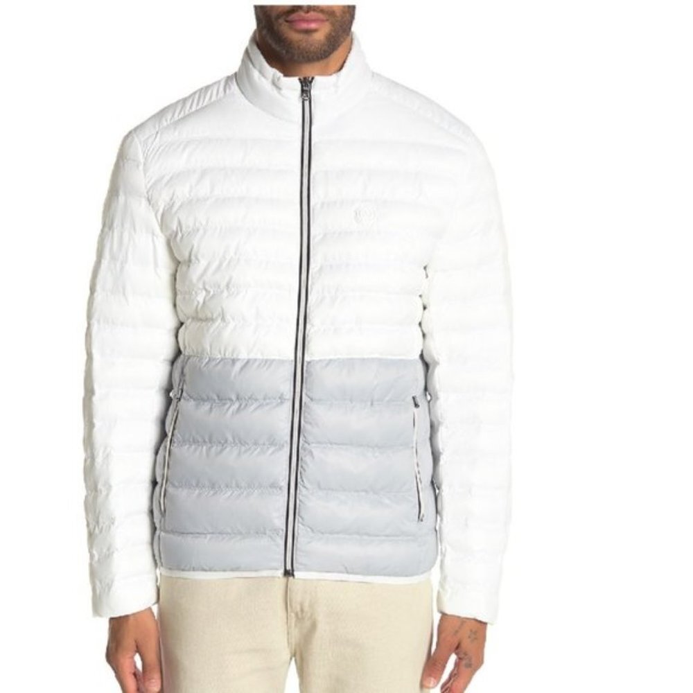 Michael Kors Two-Tone Quilted Puffer Jacket